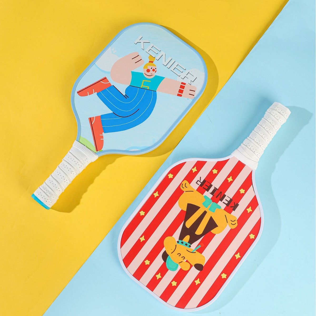 Children's Pickleball Racket Fiberglass Full Set Pickleball Racket Outdoor Family Pickleball Racket