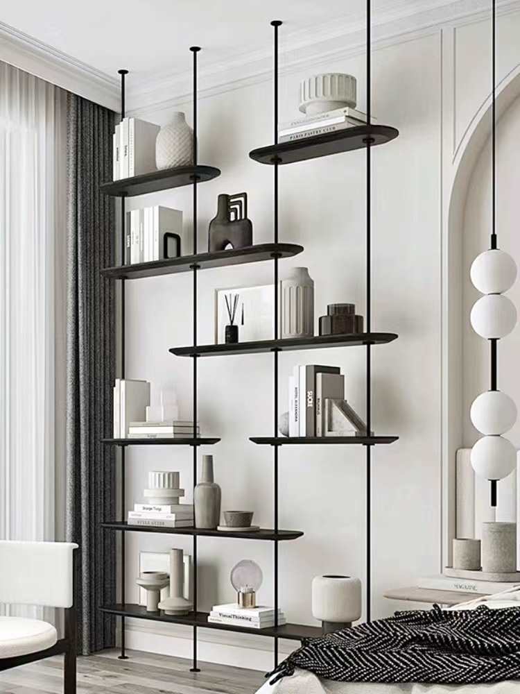 Iron Bookshelf Partition Storage Rack Living Room Office Display Rack Open Display Rack