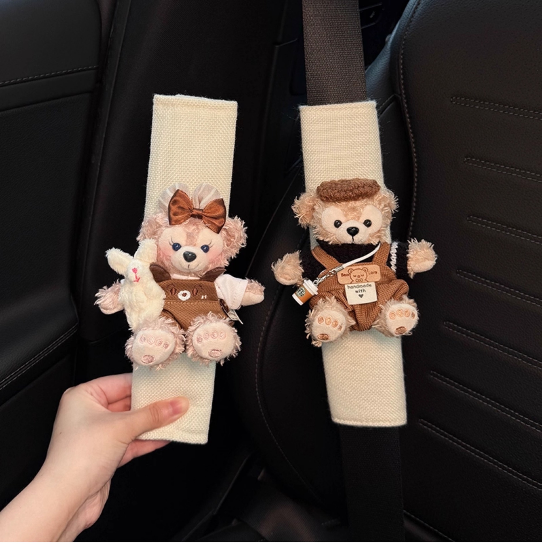 Shirley Mei Duffy Car Seat Belt Shoulder Cover Car Seat Belt Decoration Anti-Wear Clothes Couple Pair of Women
