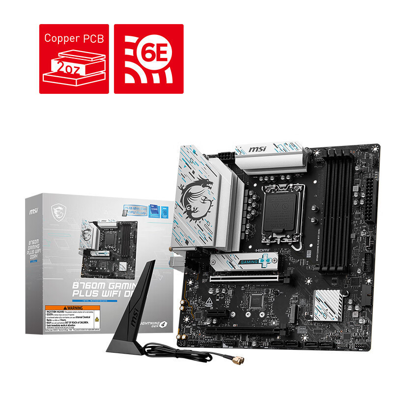 Microstar B760M GAMING PLUS WIFI DDR4 PC motherboard applicable support CPU14700kf Microstar B760M GAMING PLUS WIFI DDR4 PC motherboard applicable support CPU14700kf