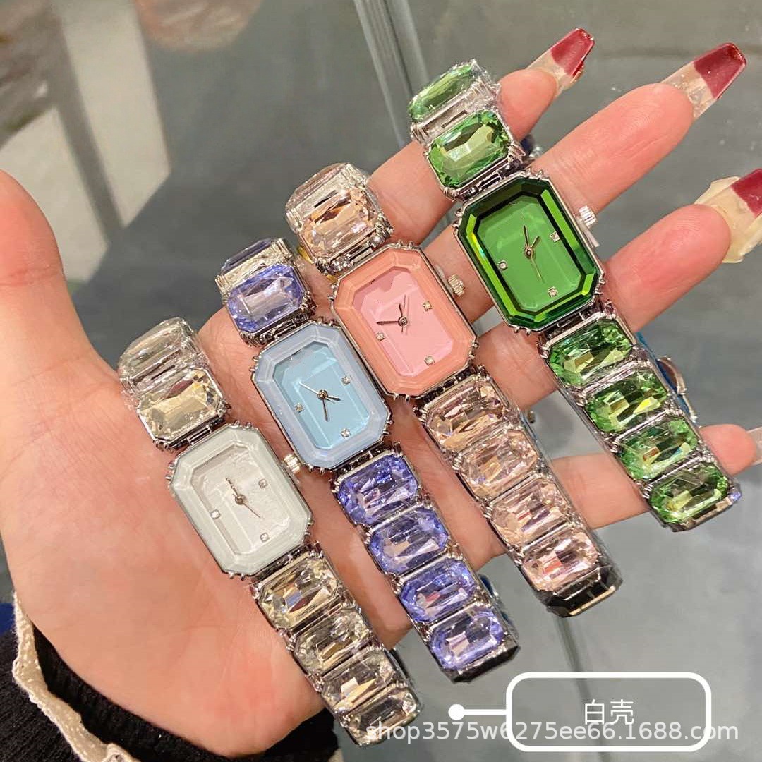 Popular Foreign Trade Women's Watch Similar to Shijia, Small Square Quartz Watch, Student Fashion Bracelet Women's Watch, Tiktok Live Broadcast