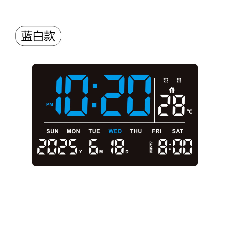 国境を越えた新製品 LED 電子時計テレビキャビネット大画面デジタル時計現代の多機能永久カレンダー 3219|undefined