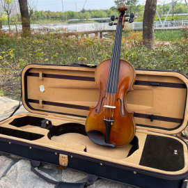 高档欧料小提琴油性漆手工小提琴演奏小提琴solo violin实物图片