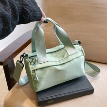 夏季新款多用女生小布包单肩斜挎手提包大容量休闲尼龙布拉链布包