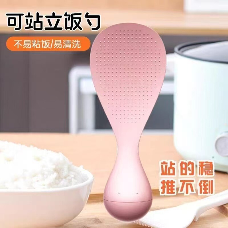 タンブラーライススプーンは、鍋を傷つけずにキッチンや家庭で使用できる、厚みのある高温耐性のライススプーンです。|undefined