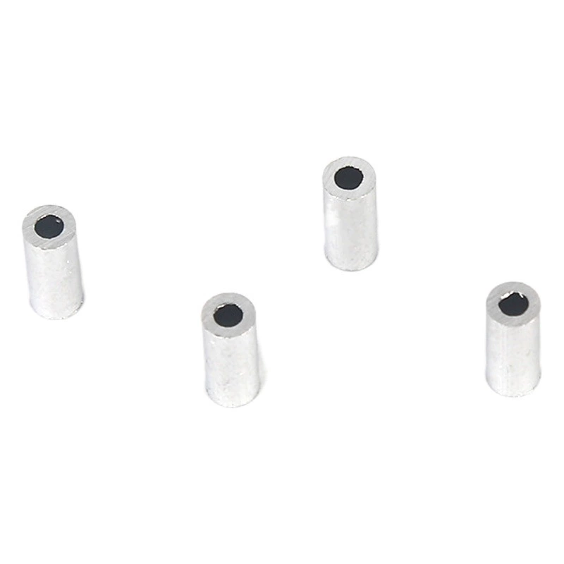 Круглый алюминиевый рукав 128 рыболовные снасти алюминиевые фитинги алюминиевая Зажимная трубка одинарная двойная трубка алюминиевый рукав Аксессуары для рыболовной группы зажим проволока круглая алюминиевая трубка