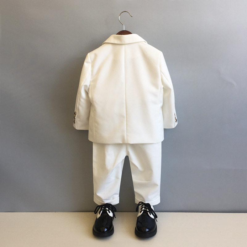 Boys' Suit Autumn and Winter Flower Girls Dress Performance Clothing Children's British Performance Clothing Baby One-Piece Hair