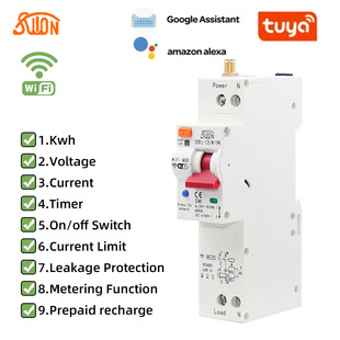 wifi smart circuit breaker leakage switch mobile phone Remote Remote Control air open metering control data graffiti Foreign Trade Special