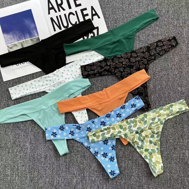 Trade one-piece women's triangle Brazilian underwear mesh lace thong cotton Lace underwear