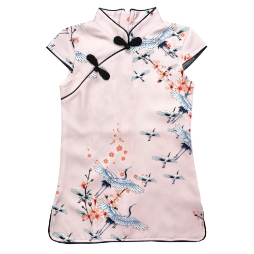 Baby kids chinese dresses girls cheongsam qipao for girls the new costume hanfu dress ancient model show photos shooting tang suit qipao skirts