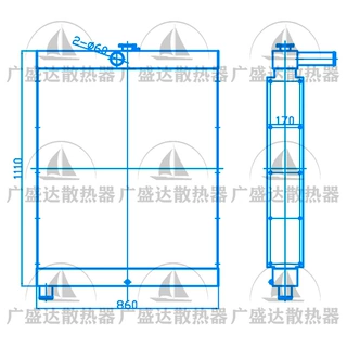 晋工Jingong767JGM767装载机水箱散热器高品质散热器工厂