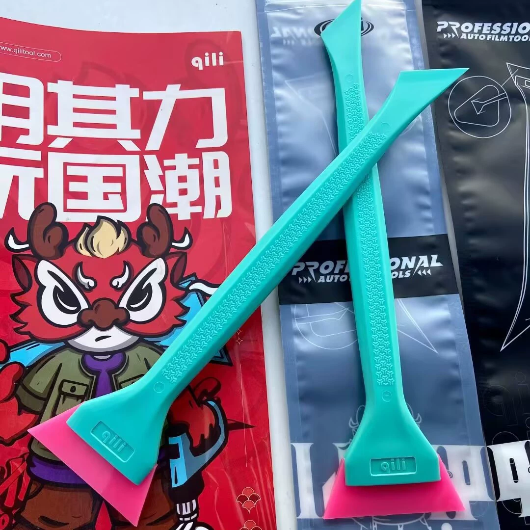 Qili Автомобильный мембранный инструмент двойного назначения Скребок из говяжьего сухожилия