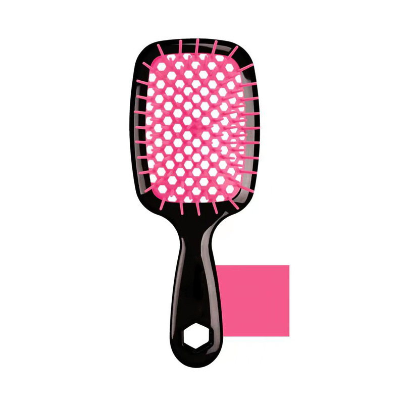 オリジナル UN 多機能マッサージ中空ハニカムグリッドコームヘアスムージングウェットとドライ両用ヘアブローヘアスタイリングコーム|undefined