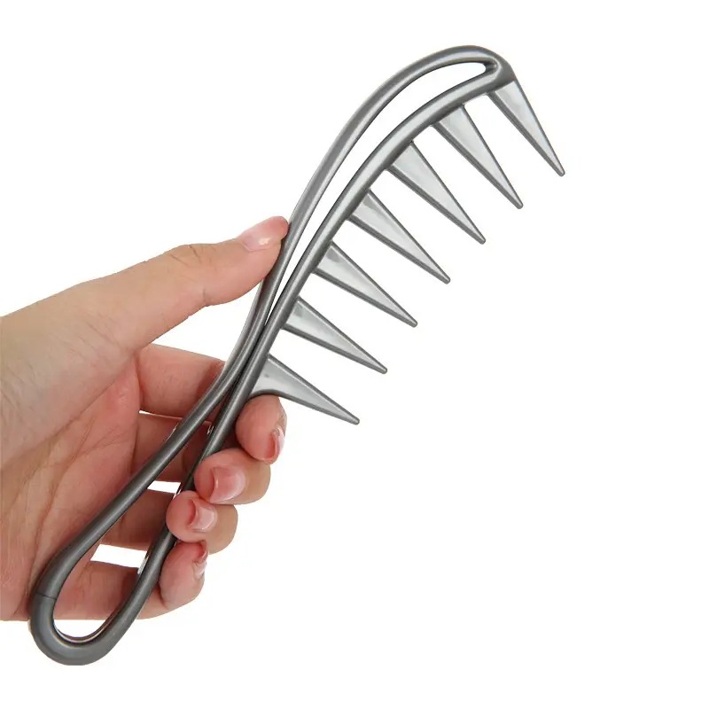 물고기 이빨 빗 회색