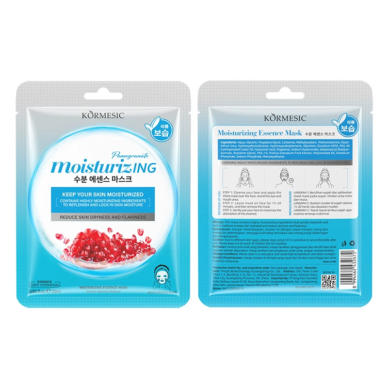 Essence facial mask BPOM Indonesia KORMESIC, маска для лица, производитель, оптовая поставка, увлажнение