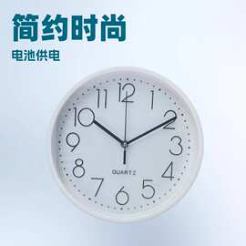 横版钟表挂钟客厅2025新款轻奢家用儿童房时钟静音石英钟