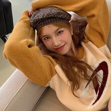 2025秋冬毛衣女韩版潮流宽松日系针织衫冬季ins港风慵懒线衣外套