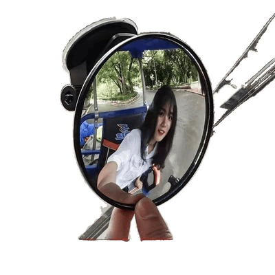 rearview mirror, wide-angle convex mirror: Large field of view rear view auxiliary mirror