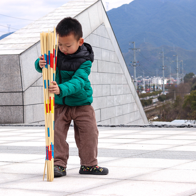 Children's puzzle parent-child game pick stick pick stick interactive toy large wooden kindergarten outdoor physical education