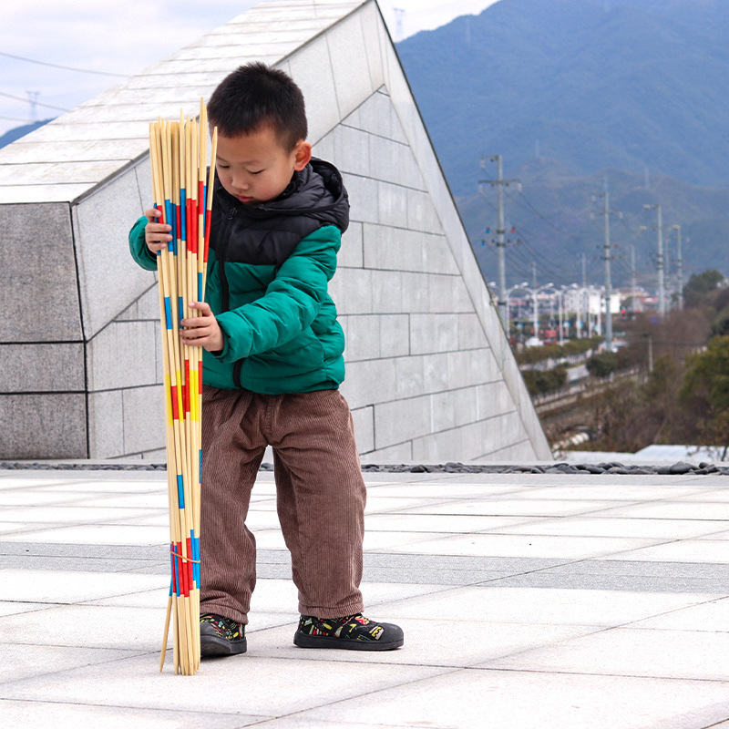 Children's puzzle parent-child game pick stick pick stick interactive toy large wooden kindergarten outdoor physical education
