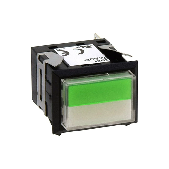 Квадратная кнопка с подсветкой IDEC MA3P-342GPW