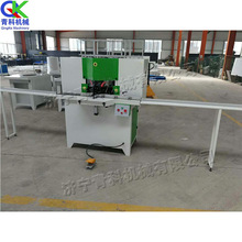 台式自动硬木切锯机 铝材门窗双头切割机 双锯片铝头木材切角机