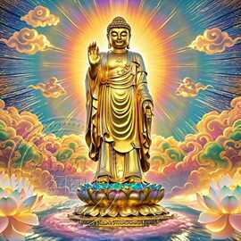如来佛祖金身佛像图片老式家居墙上画像竖版尺寸不干胶贴纸