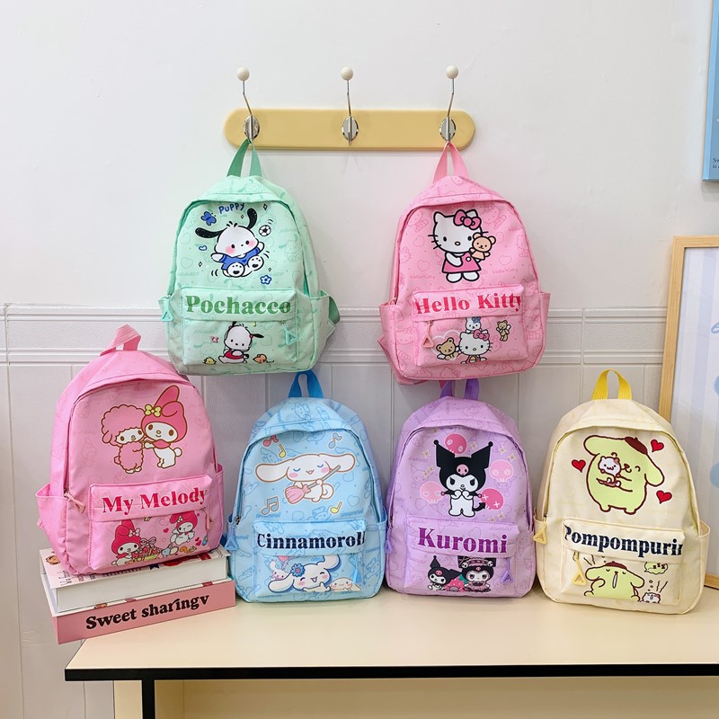 Japanese Cartoon Anime Boys and Girls Backpacks, High-Looking and Cute Printed Primary School Bags, New Children's Backpacks