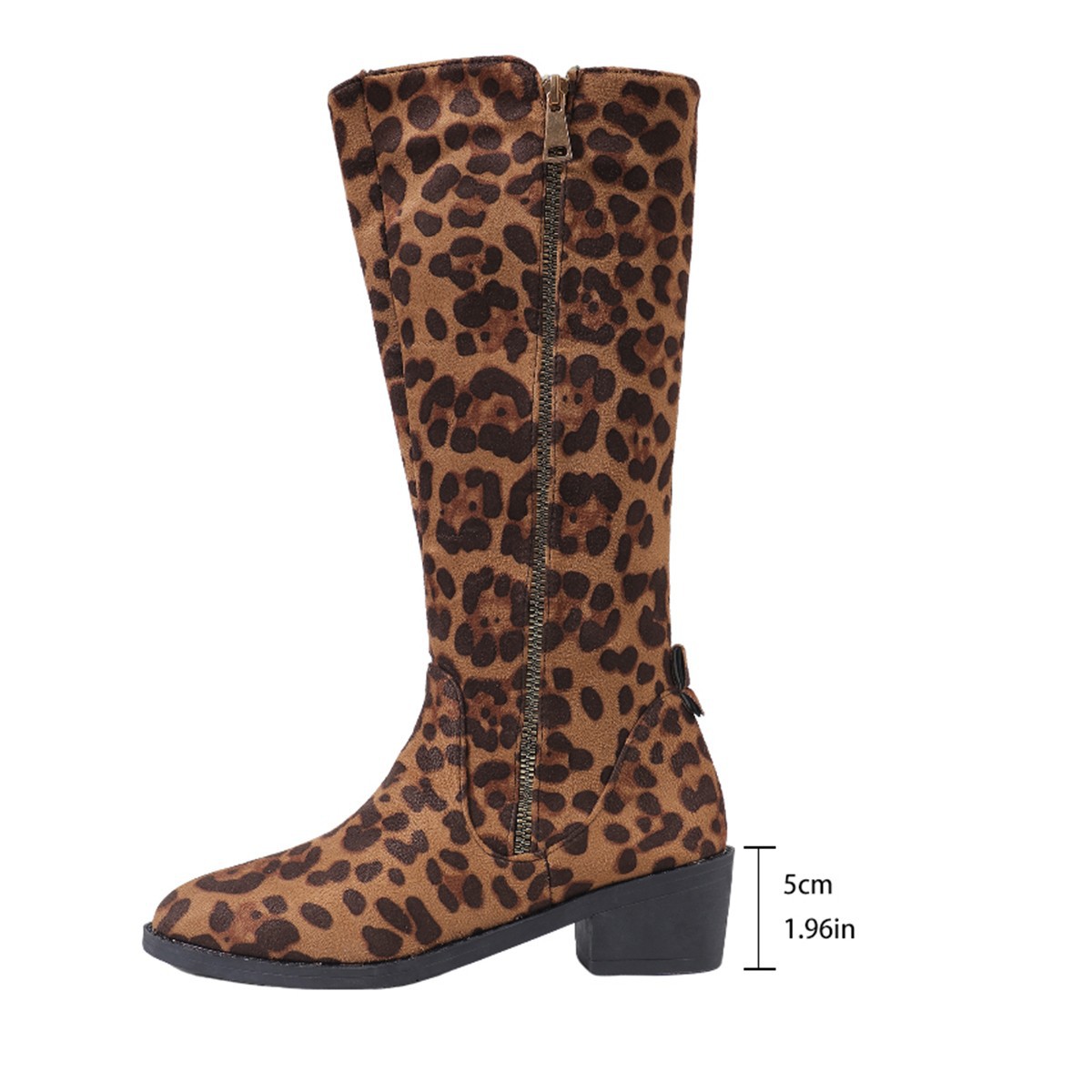 Herbst und Winter neue spitze Zehen Blockabsatz hohe Stiefel seitlicher Reißverschluss Wildlederstiefel_voghion.com