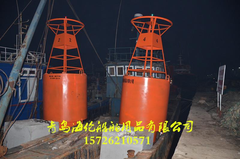 沿海浅水航道浮标 聚氨酯实心浮球 码头警示锚浮标