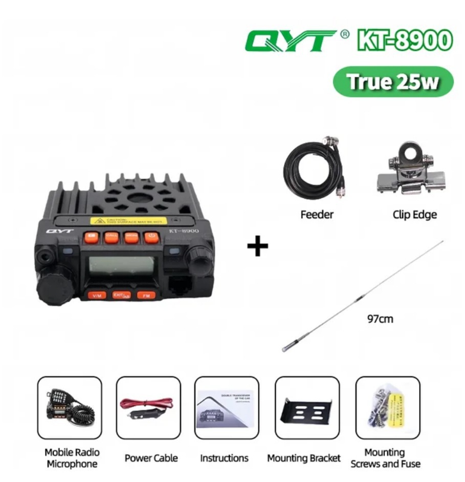 QYT mini carro QYTKT8900 radio de alta potencia estación de radio al por mayor