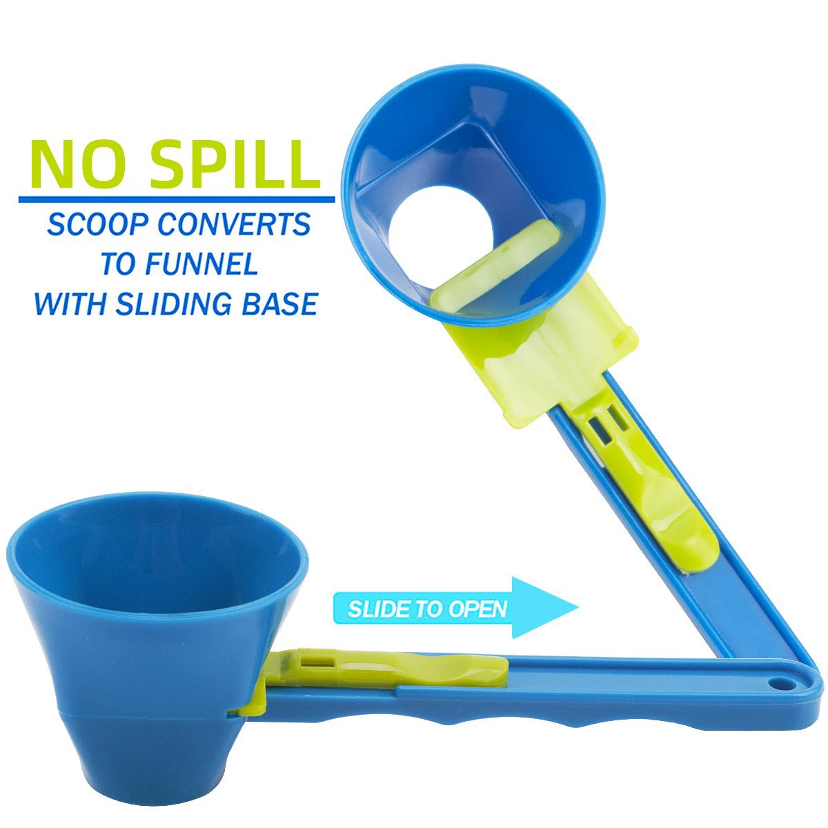 Трансграничный новый Mess Free Measuring Funnel Креативный протеиновый порошок слайд для кофе