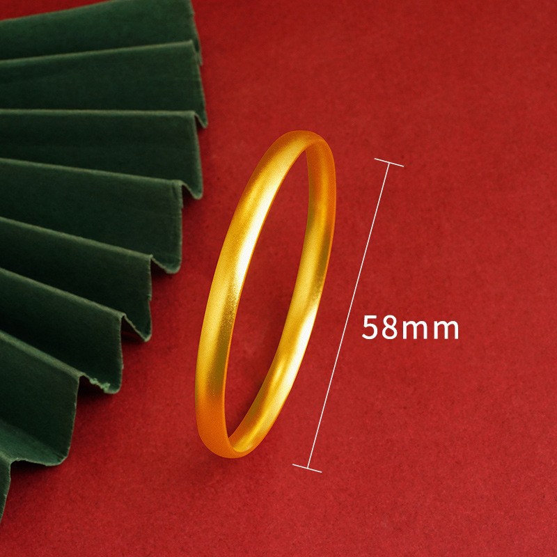 Nuevos productos vietnamitas pulseras de oro de arena retro pulseras de neumáticos damas de alta calidad no se desvanecen joyas al por mayor