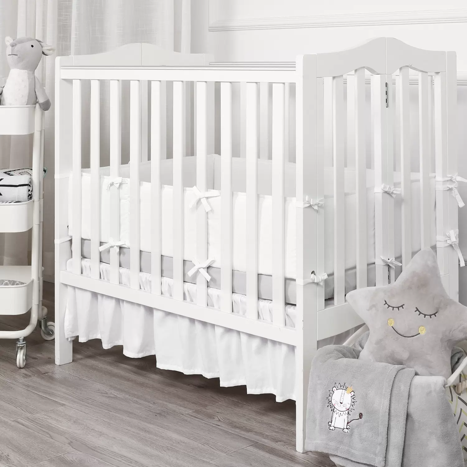 现货婴儿全涤单独迷你整条床围宝宝儿童围栏防护栏防撞床批发新款