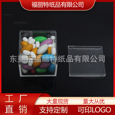 customized Acrylic transparent candy Packaging box transparent Glass Dry Fruits food Packaging box