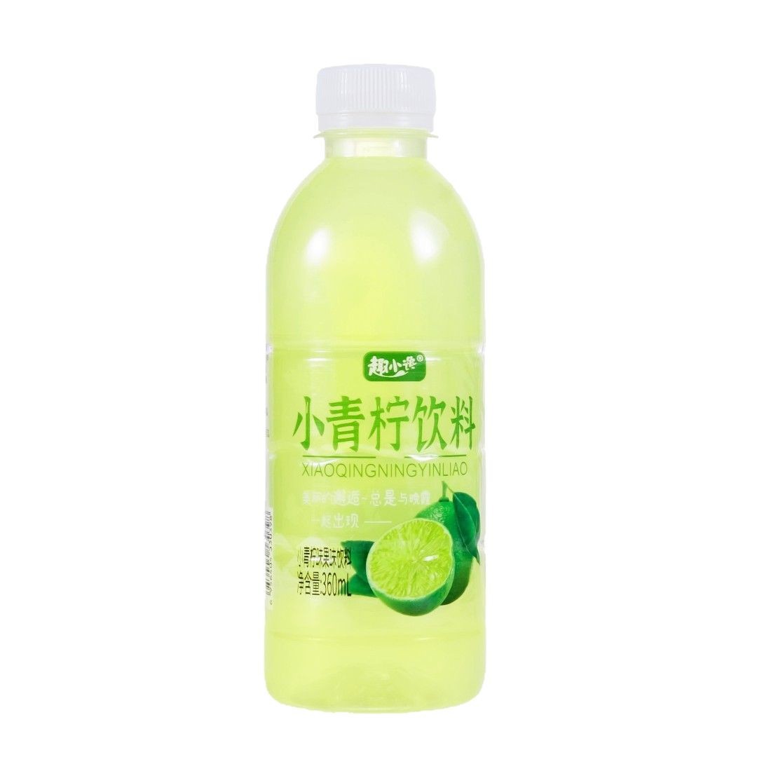 [Small Lime Juice Drink] 360ml*6 Bottles Lime Flavored Beverage, Fruity Thirst-Quenching Sparkling Drink 5