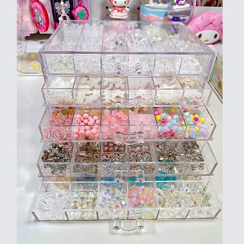 Container, beads, storage box, transparent acrylic accessories