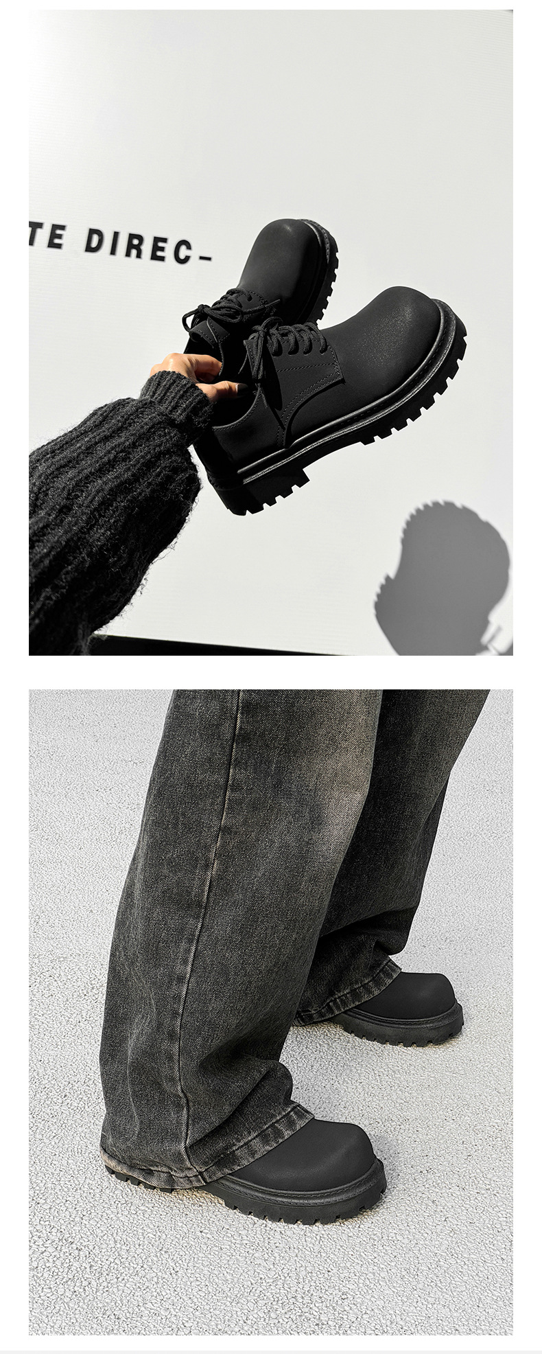 ShoeVault Stivali Martin da uomo bassi 2025 Primavera Quattro Stagioni Retro Casual Stile Britannico Scarpe Derby in Pelle con Alluce Valgo_voghion.com