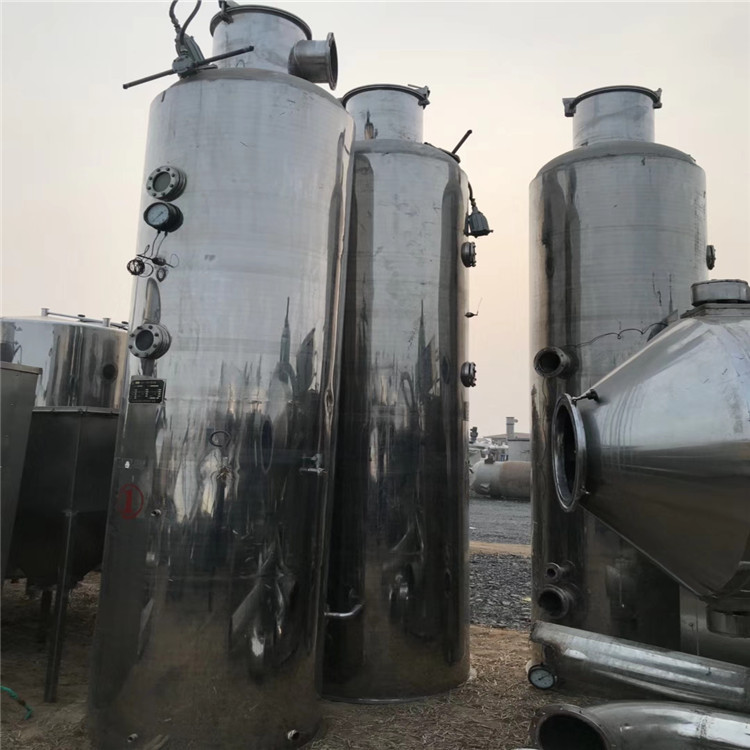 不锈钢三效蒸发器 闲置二手三效蒸发器价格 供应多台