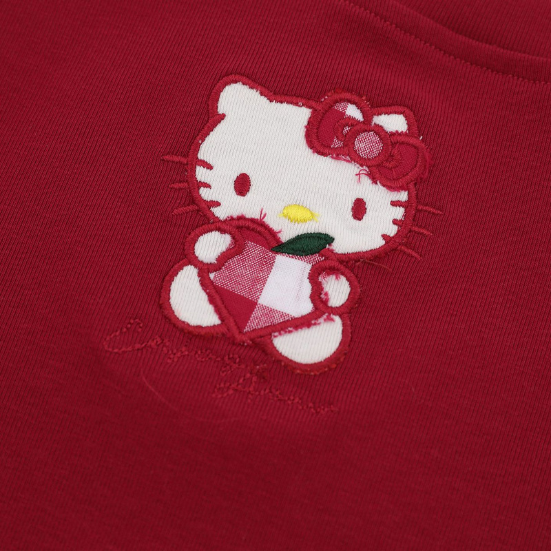 Mint Miaow 25秋季新品美式甜美趣味猫咪刺绣长袖T恤|undefined