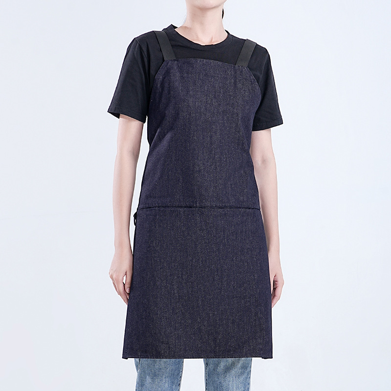 Hebillas cruzadas ajustables en Azul vaquero