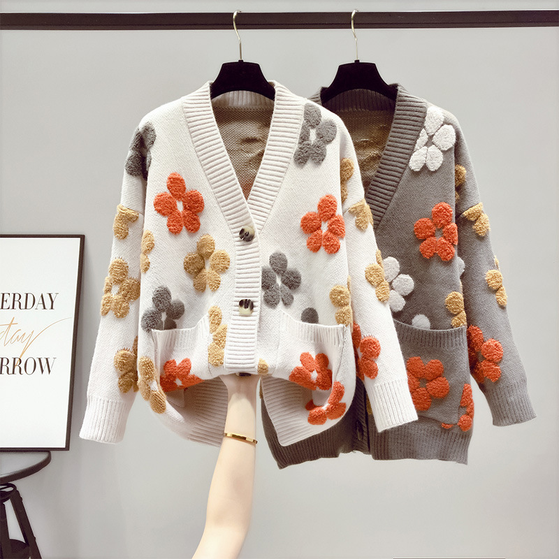 ネットセレブ甘いセータージャケット女性のための 2025 秋と冬の新しい女性の服小さな新鮮な日本の怠惰なスタイルのニットカーディガントレンディ|undefined