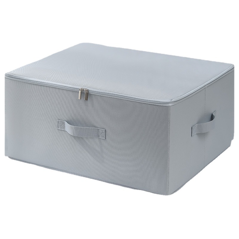 Caja de almacenamiento de ropa de tela lavable Almacenamiento de ropa caja de almacenamiento de cremallera plegable caja de almacenamiento de edredón a prueba de polvo