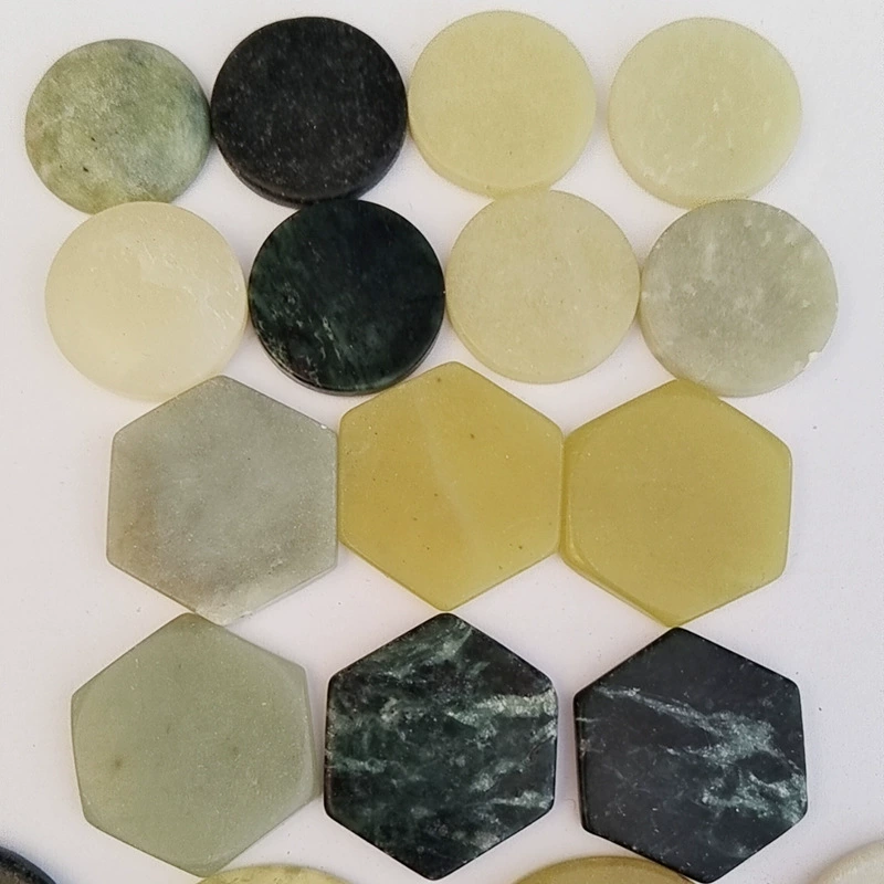 Лист нефрита полируя лист нефрита прививки Прокладка нефрита диаметр 50 мм Одиночная упаковка Нефритовые вафли