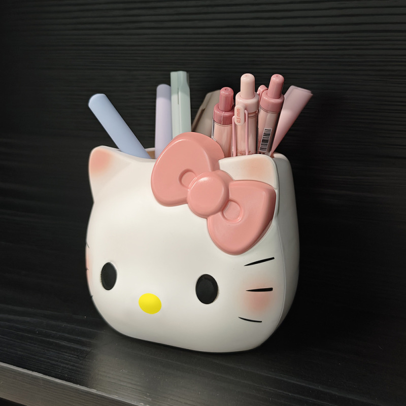 卡通KT猫HelloKitty高颜值化妆刷收纳筒桌面笔筒装饰摆件礼物批发|undefined