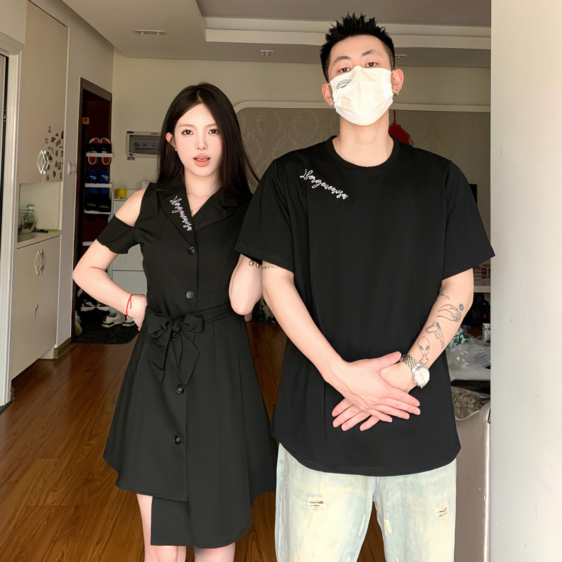 Summer short couple clothing for beloved, dress