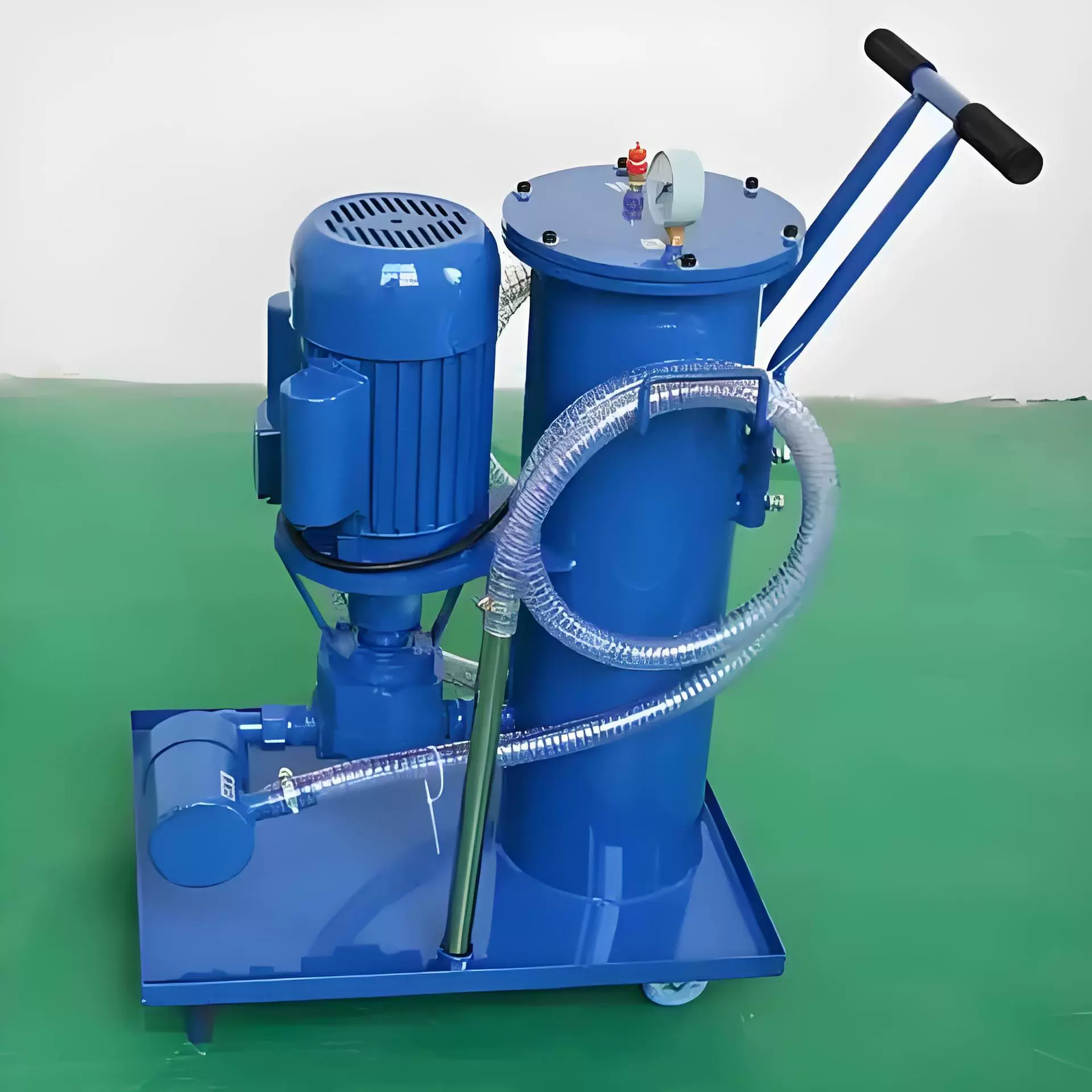 移动式滤油车LUC-100润滑油液压油拉丝油精细滤油车小型加油机