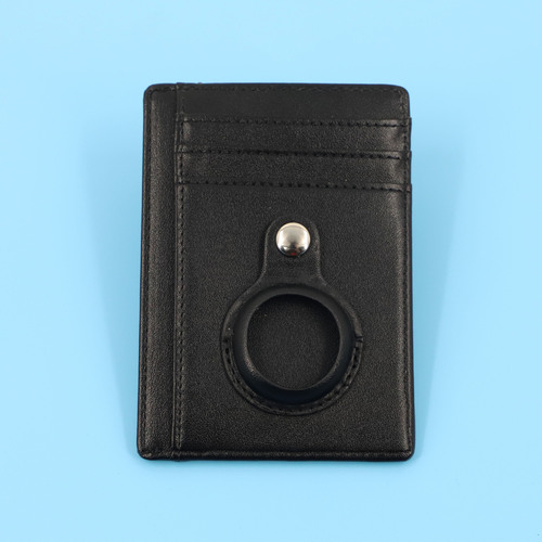 PU leather anti-theft card bag, simple and creative business airtag card holder, wallet, anti-lost card holder wallet