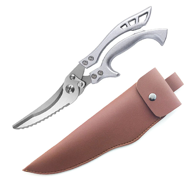 Tijeras de acero inoxidable Tijeras de cocina Tijeras afiladas multifuncionales Tijeras para el hogar Accesorios para alimentos Tijeras para huesos de pollo de cocina