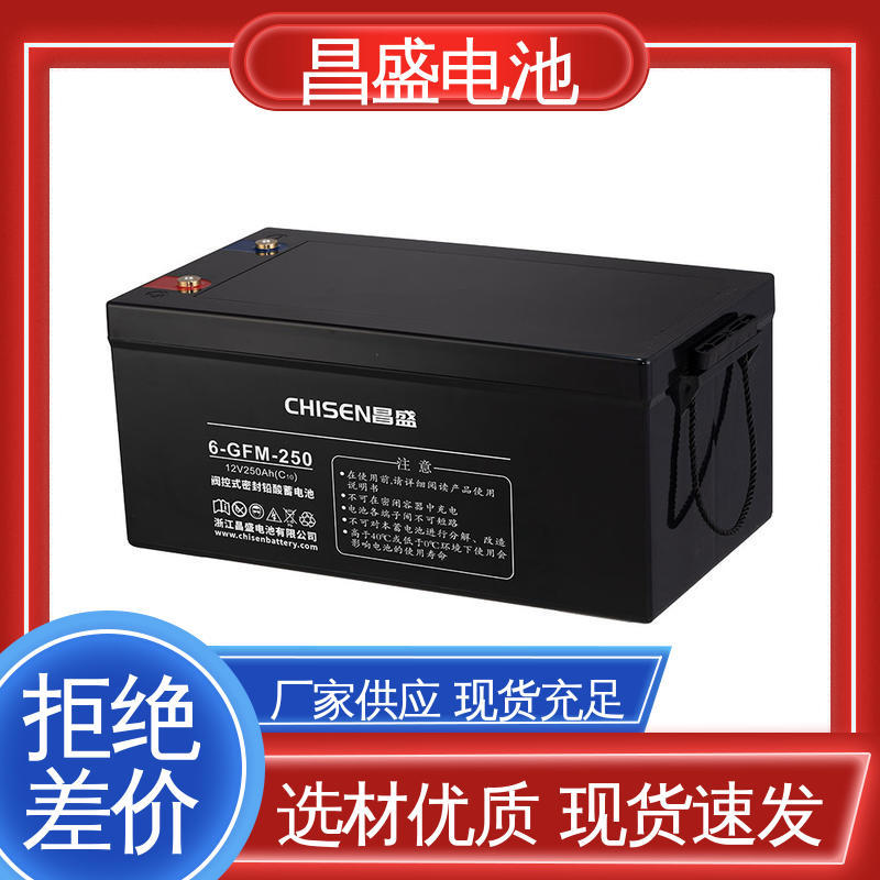 昌盛 6-GFMJ-250 UPS 基站电力专用 胶体电池 材质精选